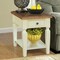 International Concepts Rectangle Vista Solid Wood End Table with Shelf and Drawer -, 18 in W, 24 in L, 24 in H, Wood OT79-15E - alternate 6